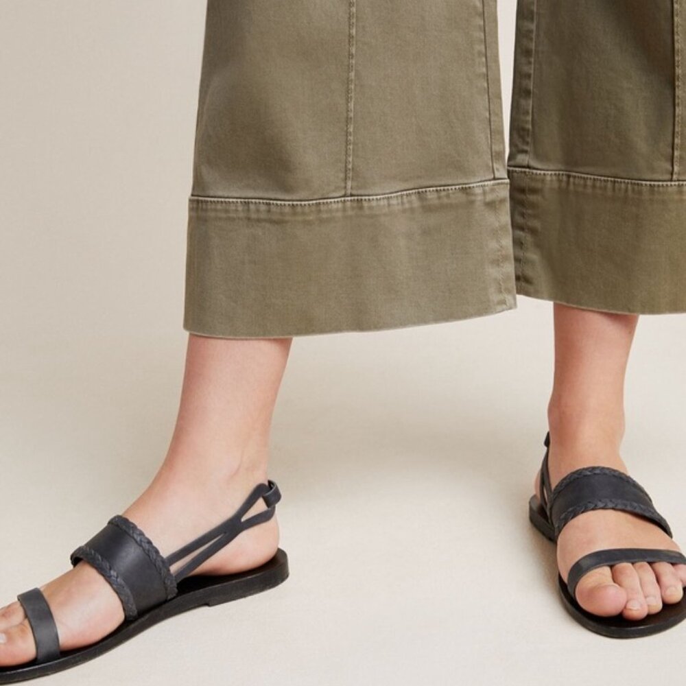 Anthropologie Pintuck Chino Pant in Soft Olive - Picture 13 of 14
